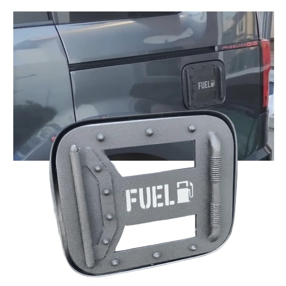 Amazon | 【 デリカ 】給油口カバー フューエルリッドデカール 貼る